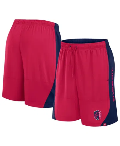Fanatics Men's Red St. Louis City Sc Throw-in Shorts In Blue