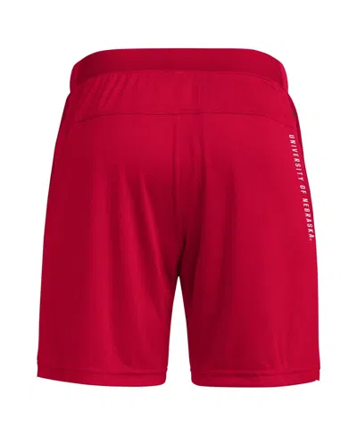 Adidas Originals Men's Scarlet Nebraska Huskers Designed For Training 7" Aeroready Shorts In Red