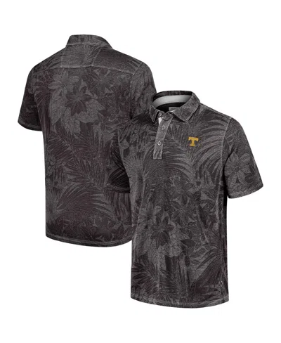 Tommy Bahama Men's Black Tennessee Volunteers Sport Santiago Paradise Polo Shirt In Black