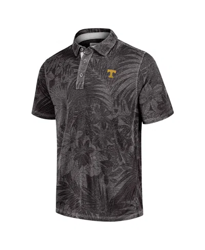 Tommy Bahama Men's Black Tennessee Volunteers Sport Santiago Paradise Polo Shirt In Black