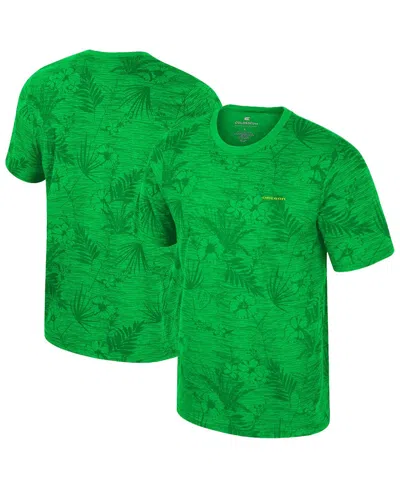 Colosseum Men's Green Oregon Ducks Floral Printed T-shirt In Green