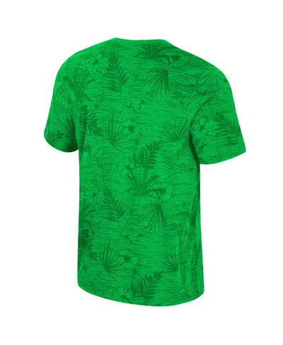 Colosseum Men's Green Oregon Ducks Floral Printed T-shirt In Green