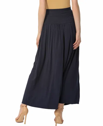 Kimi & Kai Tiered Maxi Skirt In Blue