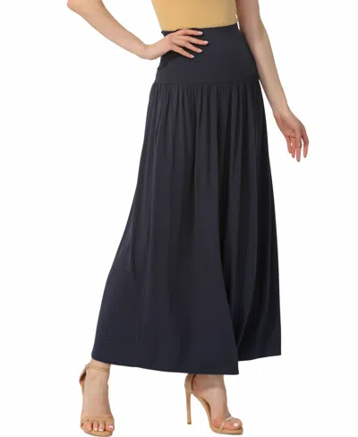 Kimi & Kai Tiered Maxi Skirt In Blue