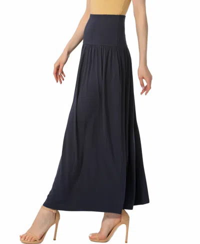 Kimi & Kai Tiered Maxi Skirt In Blue