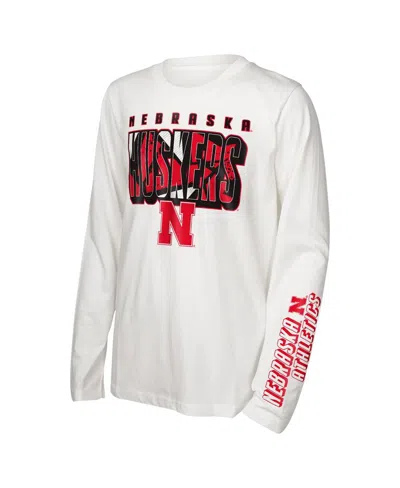 Outerstuff Big Boys And Girls Nebraska Huskers In The Mix T-shirt Combo Set In Red