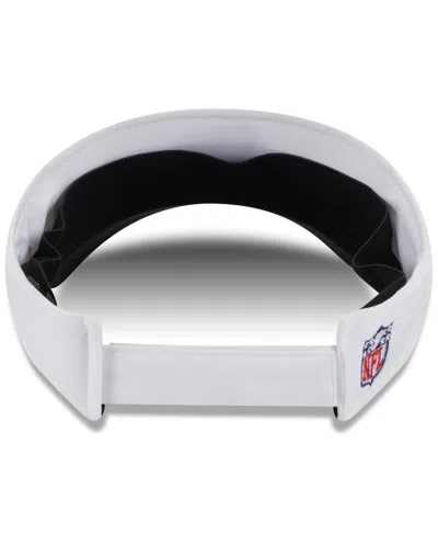 New Era Men's White/black Atlanta Falcons 2025 Nfl Training Camp Adjustable Visor Hat