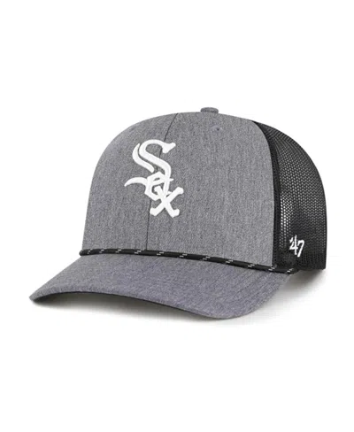47 Brand Men's Charcoal Chicago White Sox Carbon Rope Trucker Adjustable Hat