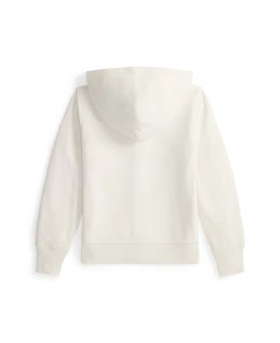 Polo Ralph Lauren Logo Fleece Full-zip Hoodie In White