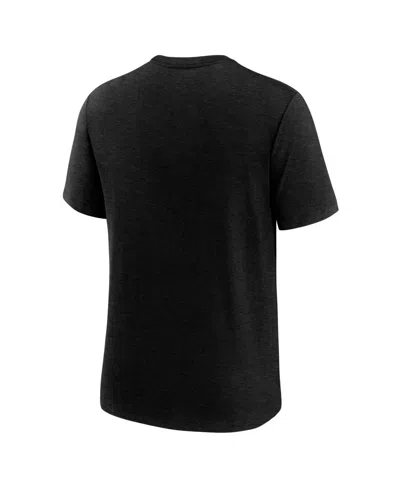 Nike Heather Black Las Vegas Raiders Long Pass Tri-blend T-shirt