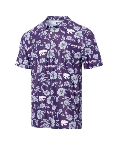 Reyn Spooner Men's Purple Kansas State Wildcats Performance Polo Shirt In Blue