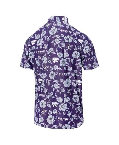 Reyn Spooner Men's Purple Kansas State Wildcats Performance Polo Shirt In Blue