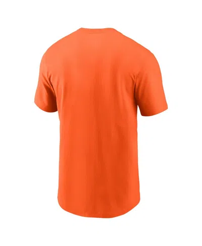 Nike Orange Denver Broncos Primetime Helmet Essential T-shirt In Orange