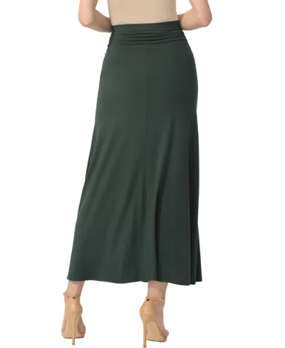 Kimi & Kai Waist Ruched Maxi Skirt