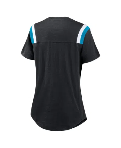 Nike Women's Heather Black Carolina Panthers Historic Slub Fashion T-shirt