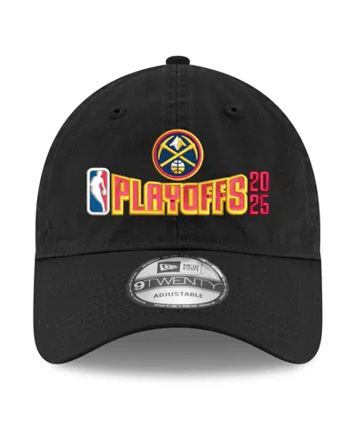 New Era Men's Black Denver Nuggets 2025 Nba Playoffs 9twenty Adjustable Hat