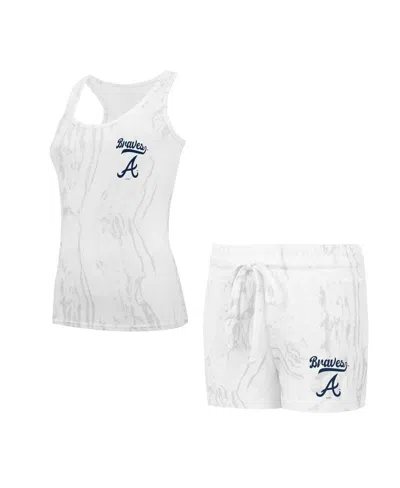 Concepts Sport Women's 2-piece Atlanta Braves Quartz Tank Top And Shorts Set