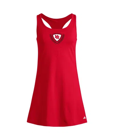 Adidas Originals Women's Scarlet Nebraska Huskers Spring Fling Active Racerback Skort Dress