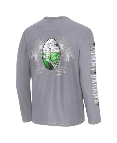 Tommy Bahama Men's Gray Tampa Bay Buccaneers Oasis End Zone Lux Long Sleeve T-shirt