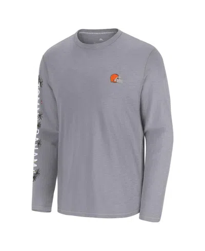 Tommy Bahama Men's Gray Tampa Bay Buccaneers Oasis End Zone Lux Long Sleeve T-shirt