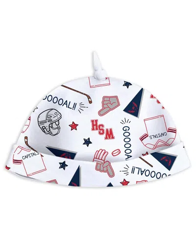Wear By Erin Andrews Baby Boys And Girls Washington Capitals Sleep And Play Sleeper With Bib Set In White