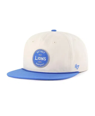 47 Brand Men's Natural Detroit Lions Payson Captain Adjustable Hat