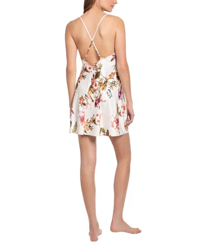 Linea Donatella Women's Flight Garden Floral Satin Chemise