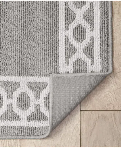 Jean Pierre New York Christine Trellis Border Tufted Runner Rug, 30" X 120"