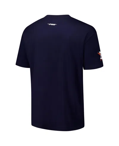 Pro Standard Men's Navy Houston Astros Turn It Up Dropped Shoulder T-shirt In Blue