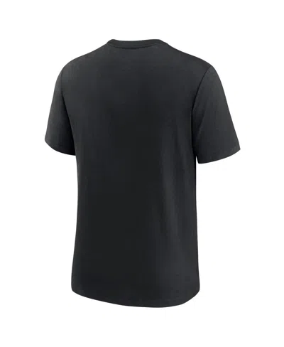 Nike Men's Black Arizona Cardinals Wordmark Logo Tri-blend T-shirt In Black