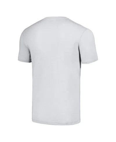 Homage Men's Gray Atlanta Braves Doodle Collection Young Guns Tri-blend T-shirt In White