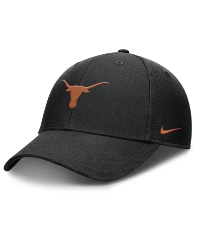 Nike Men's Black Texas Longhorns 2025 On-field Rise Performance Adjustable Hat