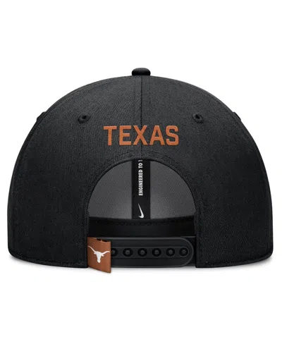Nike Men's Black Texas Longhorns 2025 On-field Rise Performance Adjustable Hat