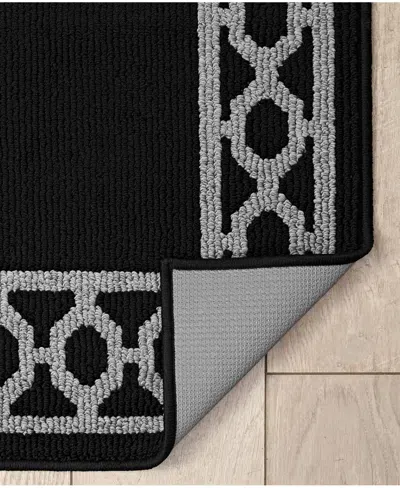 Jean Pierre New York Christine Trellis Border Tufted Runner Rug, 30" X 144"