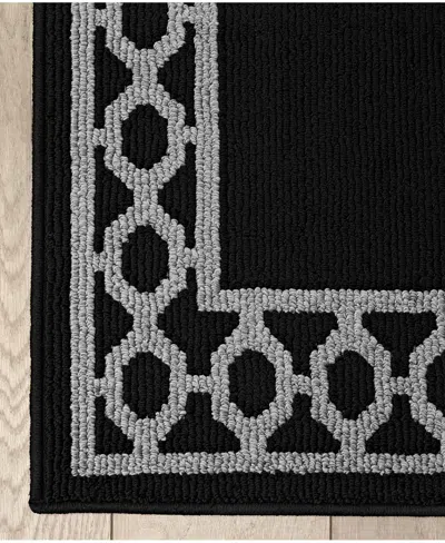 Jean Pierre New York Christine Trellis Border Tufted Runner Rug, 30" X 144"