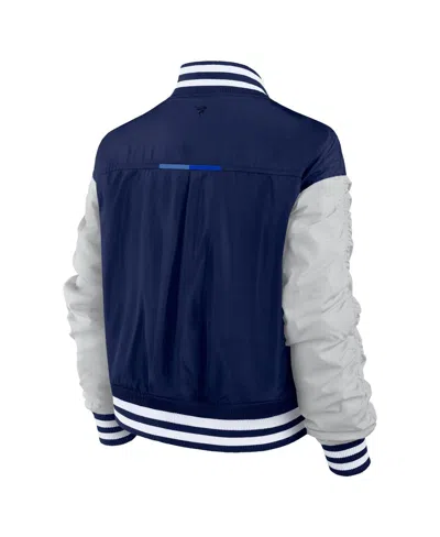 Fanatics Women's Navy Dallas Cowboys Elements Wave Full-snap Jacket In Blue