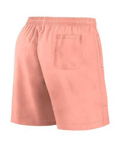 Fanatics Men's Coral Arizona Diamondbacks Elements Swim Shorts In Pink