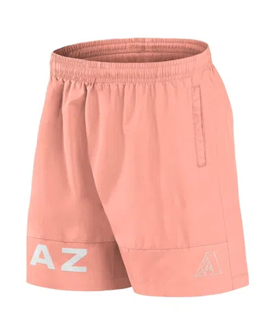Fanatics Men's Coral Arizona Diamondbacks Elements Swim Shorts In Pink