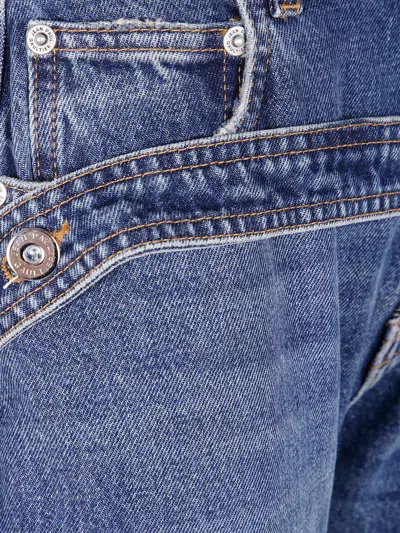 Jean Paul Gaultier Low Waisted Jean With Strap Detail On The Front Clothing