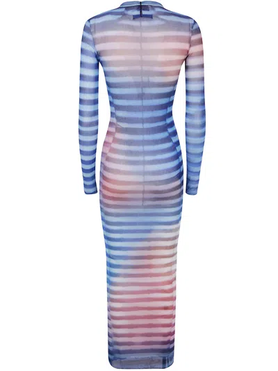 Jean Paul Gaultier Long Dress Stripe Air