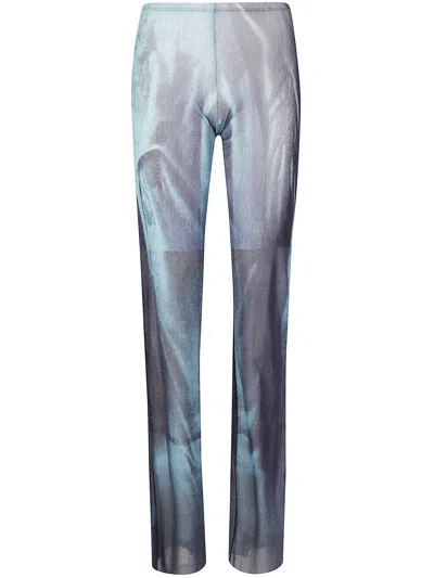 Jean Paul Gaultier Mesh Trouser Printed "water"