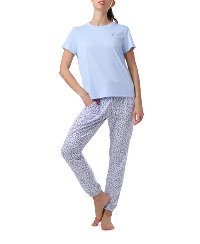 Tommy Hilfiger Women's 2pc Tee & Jogger Pajama Set