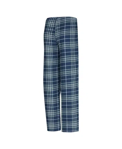 Concepts Sport Women's 2-piece Navy/gray Oklahoma City Thunder Vector Top Flannel And Pants Sleep Set