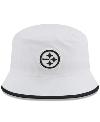 New Era Men's White Pittsburgh Steelers 2025 Nfl Training Camp Stretch Bucket Hat