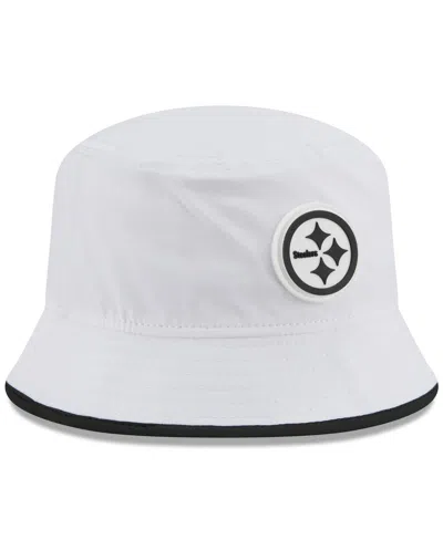 New Era Men's White Pittsburgh Steelers 2025 Nfl Training Camp Stretch Bucket Hat