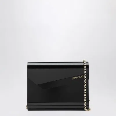 Jimmy Choo Candy Logo Acrylic Clutch In Black