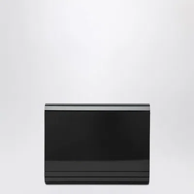 Jimmy Choo Candy Logo Acrylic Clutch In Black