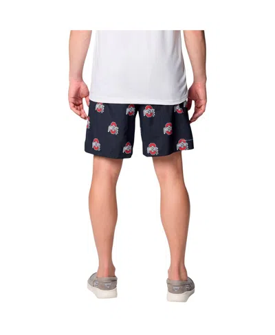 Columbia Men's Black Ohio State Buckeyes Backcast Ii 8" Omni-shade Hybrid Shorts In Multi