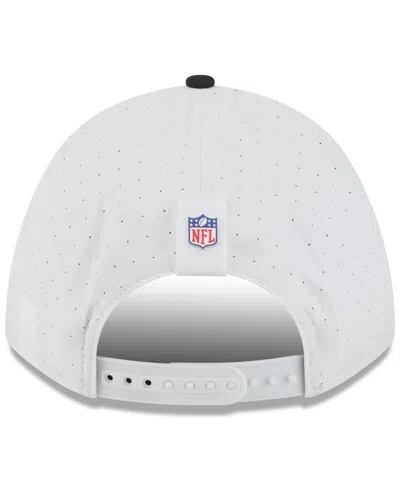 New Era Big Boys And Girls White/black Las Vegas Raiders 2025 Nfl Training Camp A-frame 9forty Adjustable Ha In White