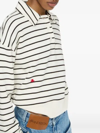 Jw Anderson Polo Sweatshirt In Neutral